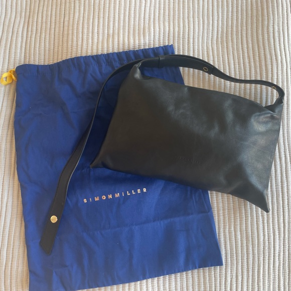 Simon Miller Black Leather Puffin Bag - Picture 2 of 9